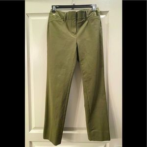 Army Green WHBM Slim Ankle Dress Pants